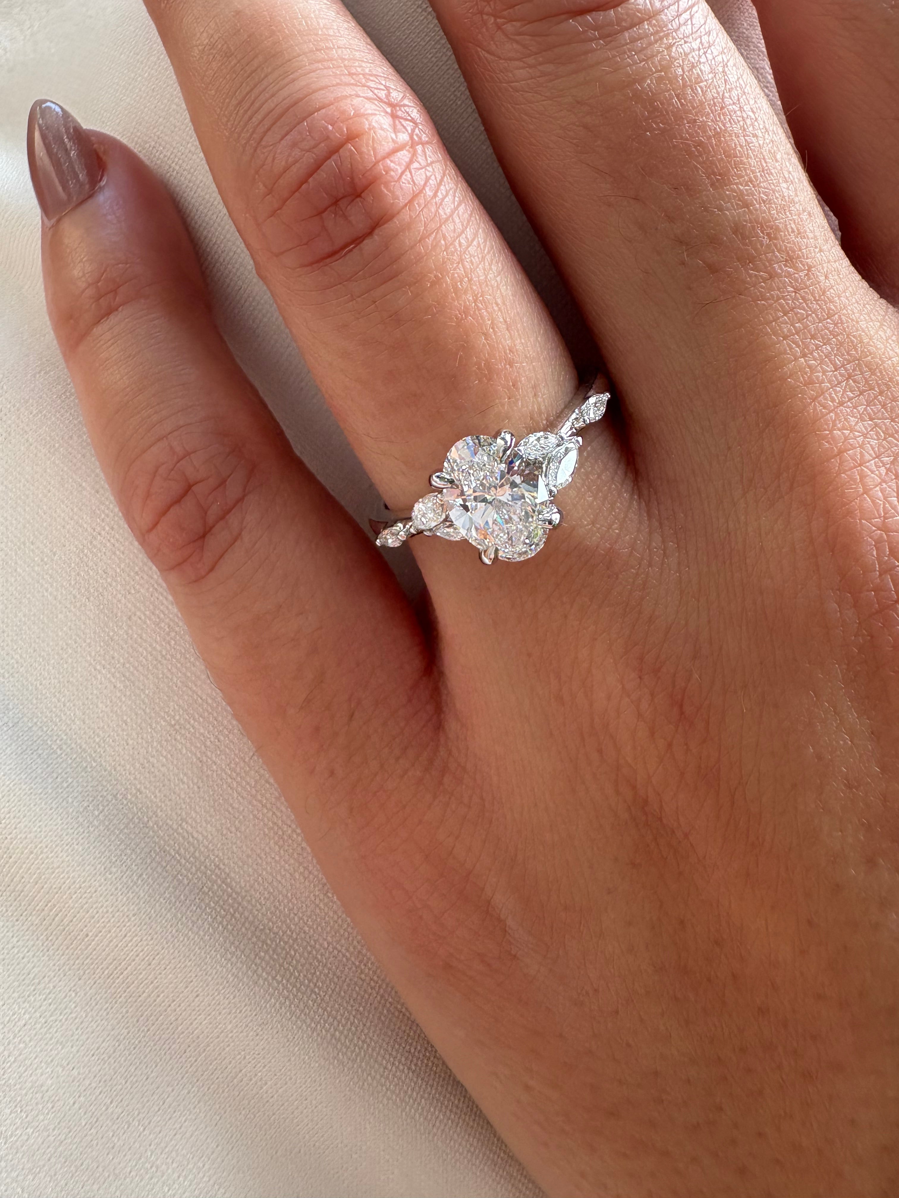 Adeline Oval Lab Grown Diamond Engagement Ring - Armans Fine Jewellery