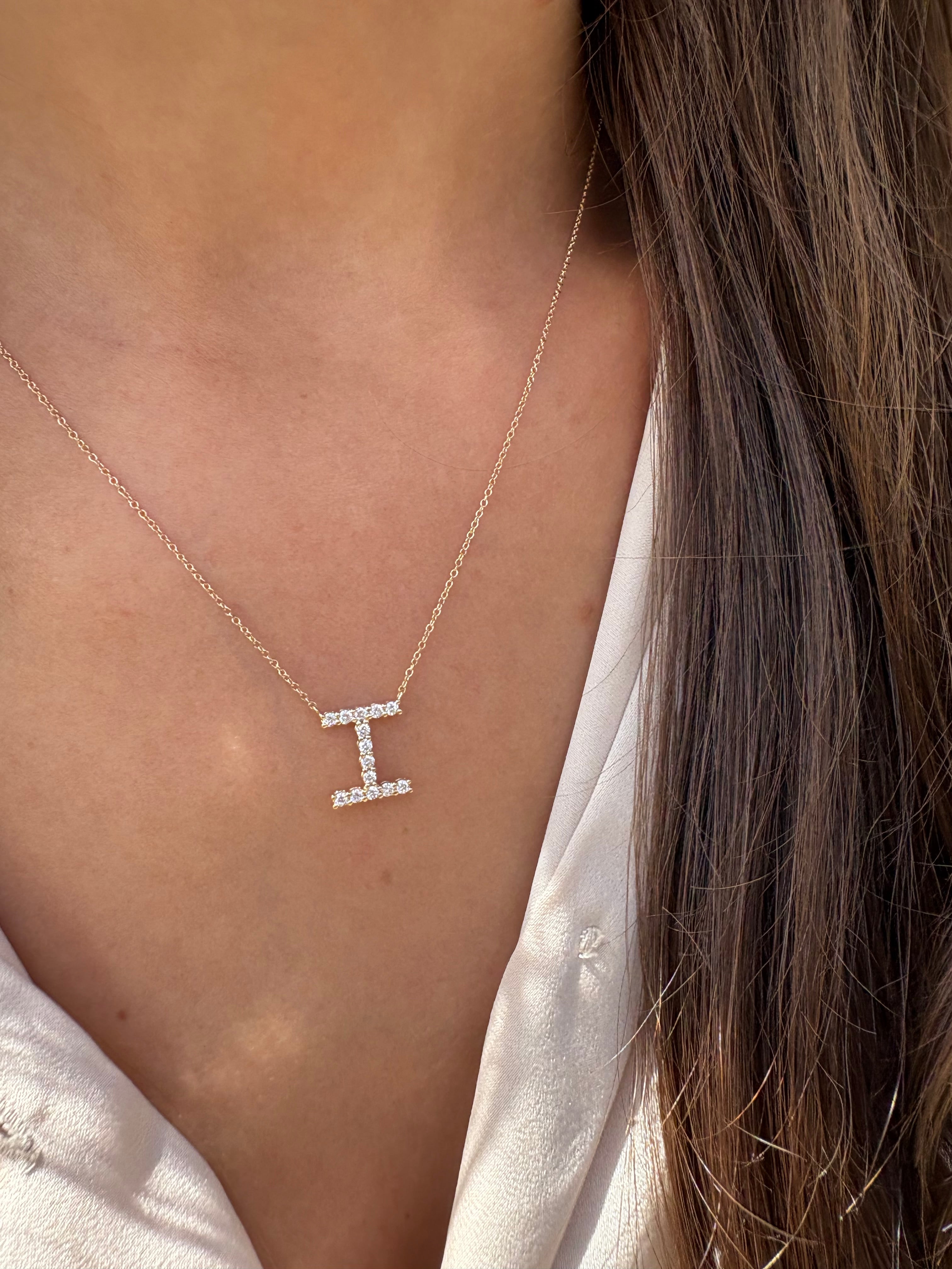 Diamond Initial Pendant - Armans Fine Jewellery