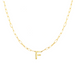 Block Letter Necklace with Paperclip Chain - Armans Fine Jewellery