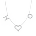 Floating Diamond Multi Initial Heart Necklace - Armans Fine Jewellery