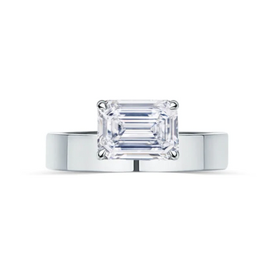 Floating Diamond Emerald Band - Armans Fine Jewellery