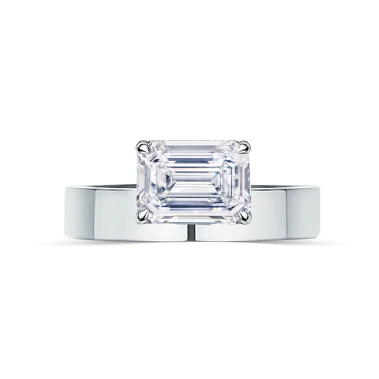 Floating Diamond Emerald Band - Armans Fine Jewellery