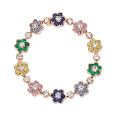 Rainbow Bloom Sapphire Bracelet - Armans Fine Jewellery