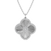 Fluted Diamond Clover Necklace - Armans Fine Jewellery