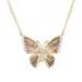 Fluted Elegance Diamond Butterfly Necklace - Armans Fine Jewellery