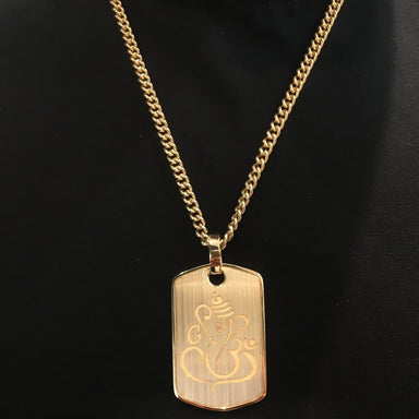 Ganesh Dog Tag - Armans Fine Jewellery