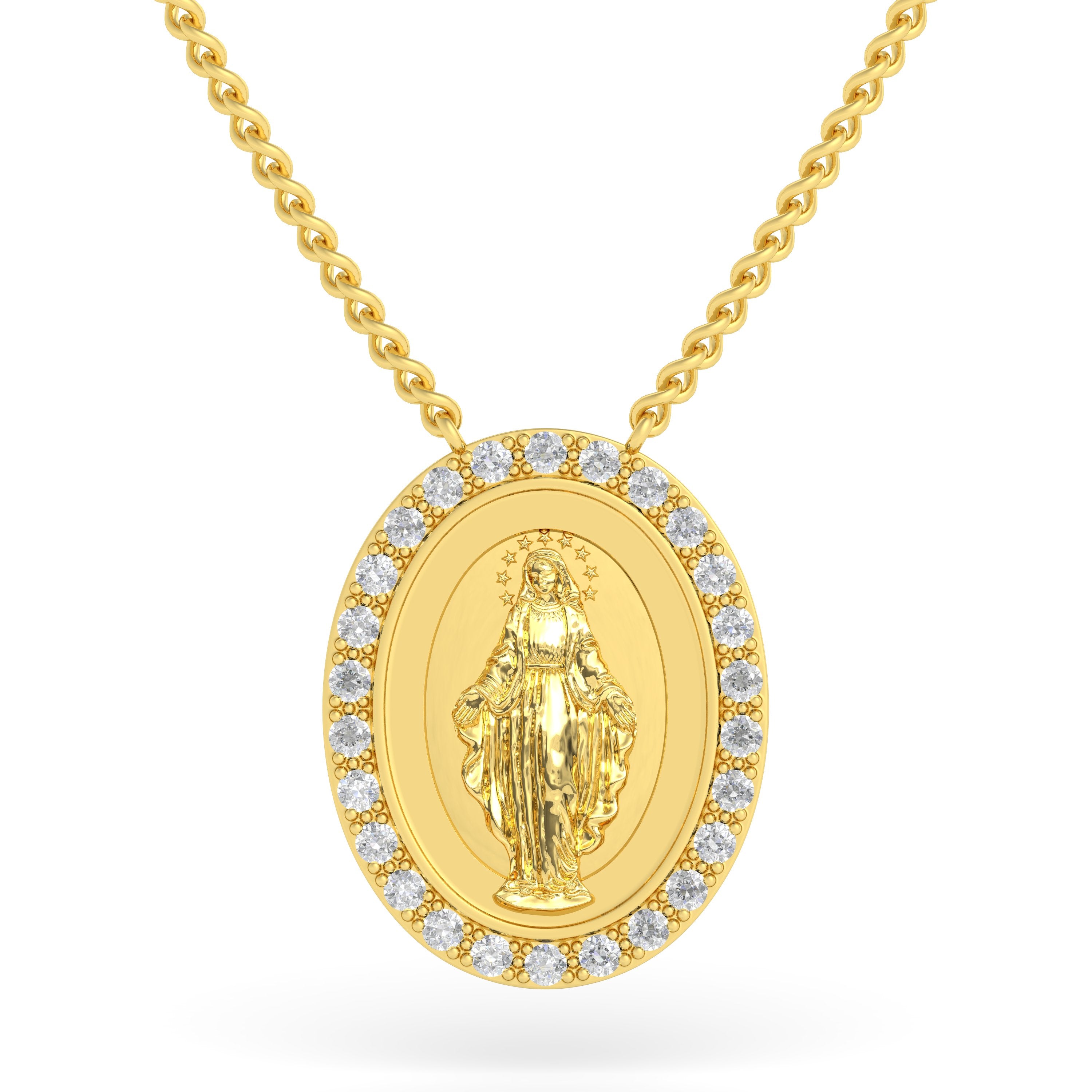 Mother Mary Pendant Religious Jewellery Armans Fine Jewellery