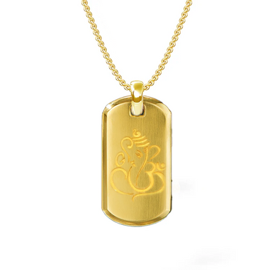 Ganesh Dog Tag - Armans Fine Jewellery