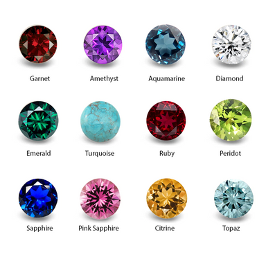 Sapphire Double Initial Birthstone Necklace - Armans Fine Jewellery