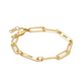 Gold Engraved Nameplate Paperclip Bracelet - Armans Fine Jewellery