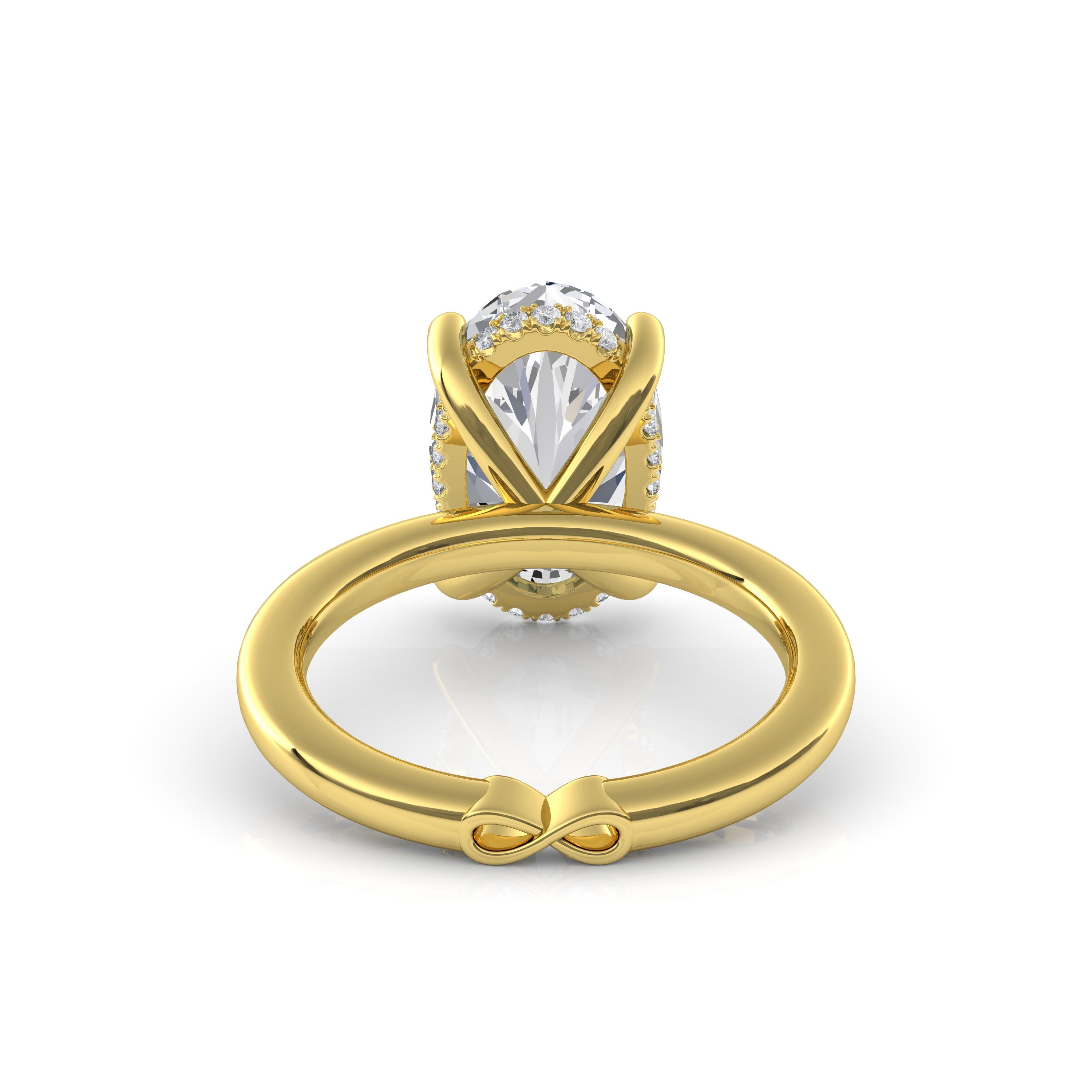 Golden Eternity Diamond Engagement Ring - Armans Fine Jewellery