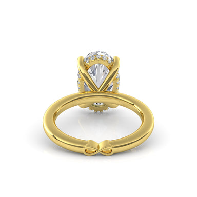Golden Eternity Lab Grown Engagement Ring - Armans Fine Jewellery
