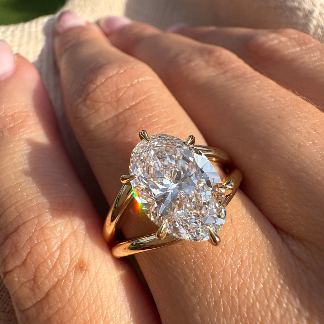 Golden Gate Oval Engagement Ring - Armans Fine Jewellery