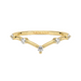 Golden Wishbone Diamond Ring - Armans Fine Jewellery