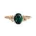 Green Emerald Aurora Engagement Ring - Armans Fine Jewellery