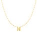Block Letter Necklace with Paperclip Chain - Armans Fine Jewellery