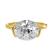 Half Bezel Ivy Oval Engagement Ring - Armans Fine Jewellery