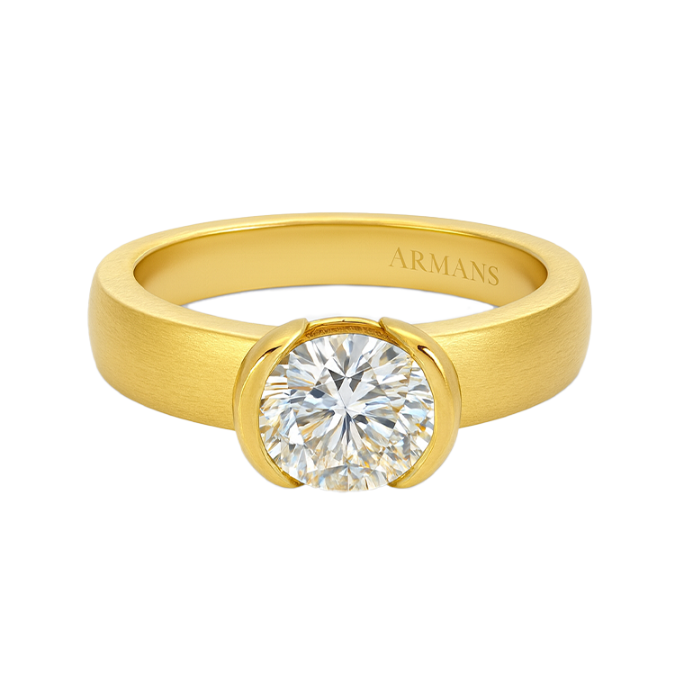 Half Bezel Thalia Engagement Ring