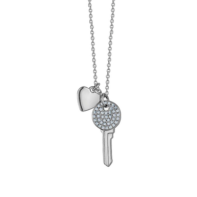 Heart and Key Necklace - Armans Fine Jewellery