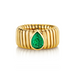 Hera Green Emerald Fluted Ring - Armans Fine Jewellery