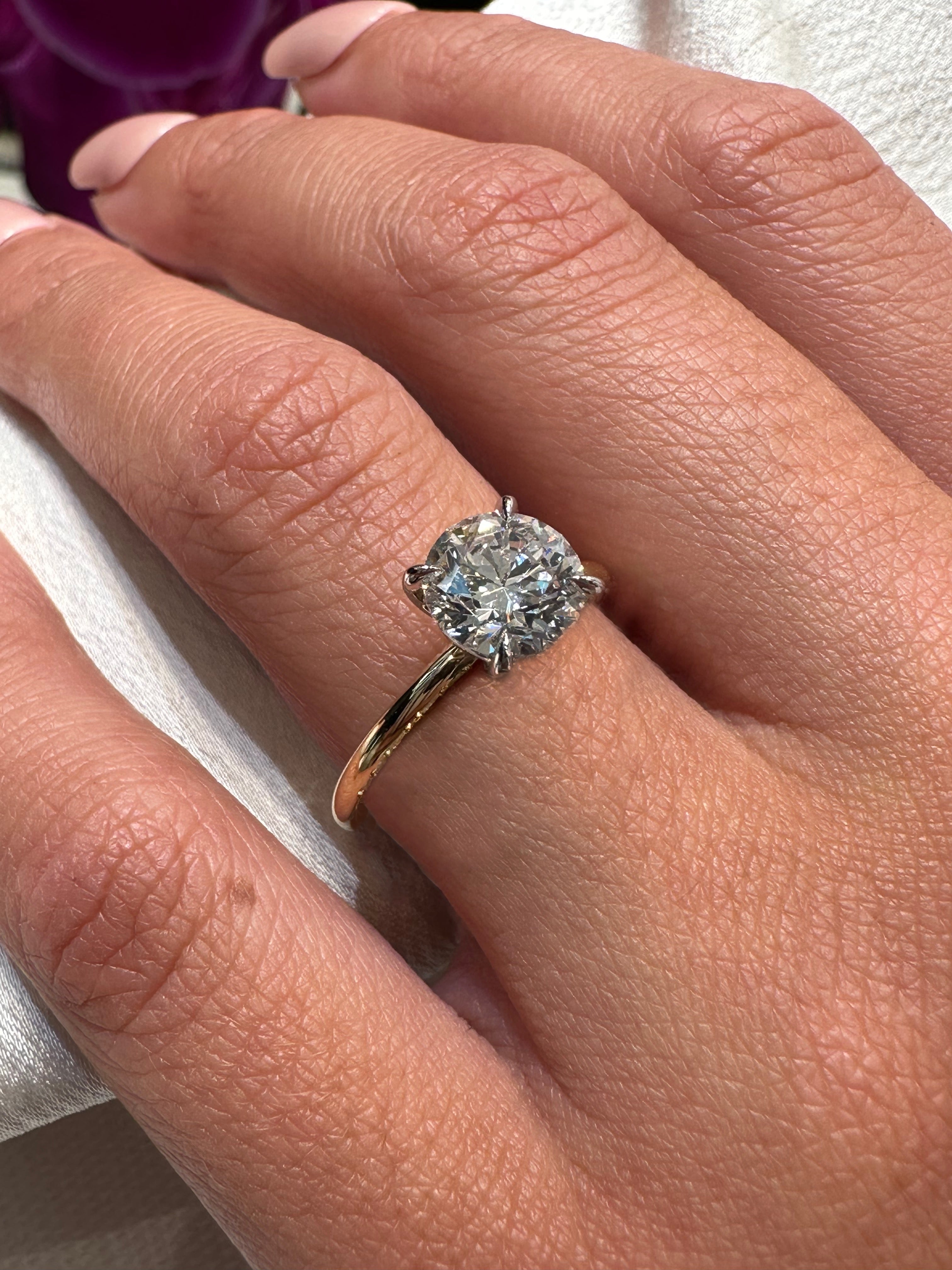 Reha Round Engagement Ring - Armans Fine Jewellery