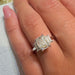 Three Stone Emerald Engagement Ring - Armans Fine Jewellery