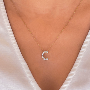 Lab Grown Diamond Initial Pendant Armans Fine Jewellery