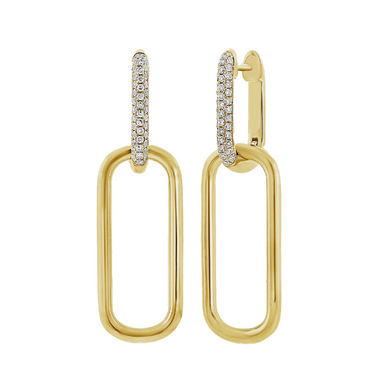 Infinite Diamond Link Hoop Earrings - Armans Fine Jewellery