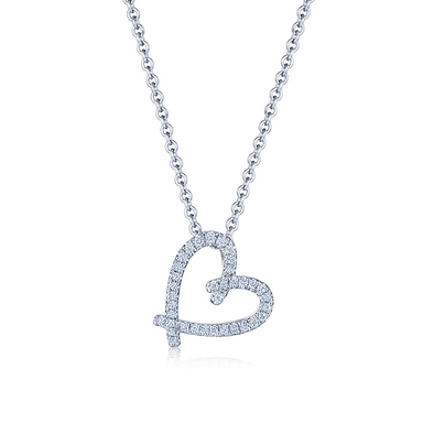 Jasmine Diamond Heart Necklace - Armans Fine Jewellery