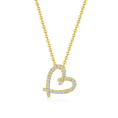 Jasmine Diamond Heart Necklace - Armans Fine Jewellery
