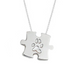 Jigsaw Pendant With Paw Print Engraving - Armans Fine Jewellery