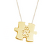 Jigsaw Pendant With Paw Print Engraving - Armans Fine Jewellery