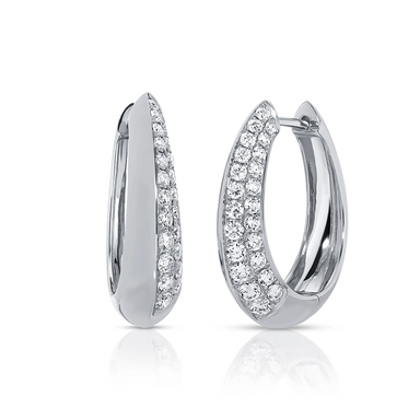 Josie Pavé Diamond Hoops - Armans Fine Jewellery