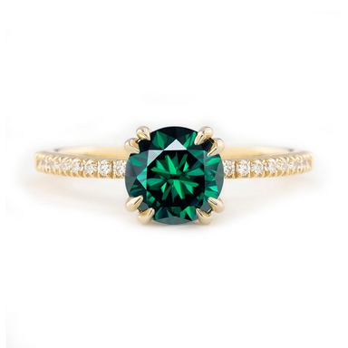 Lana Green Emerald Lab Grown Engagement Ring - Armans Fine Jewellery