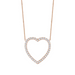 Large Open Heart Diamond Necklace - Armans Fine Jewellery