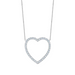 Large Open Heart Diamond Necklace - Armans Fine Jewellery