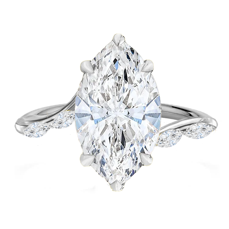 Lena Marquise Diamond Engagement Ring - Armans Fine Jewellery