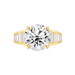 Madeleine Round with Baguette Side Stones Lab Grown Engagement Ring - Armans Fine Jewellery