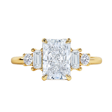 Malva Radiant Five Stone Engagement Ring - Armans Fine Jewellery