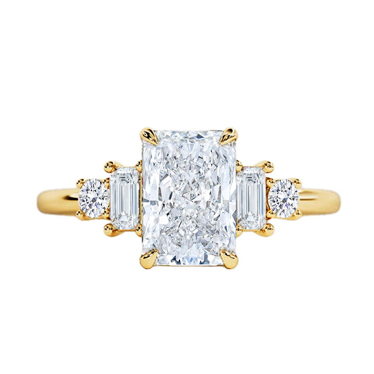 Malva Radiant Five Stone Engagement Ring - Armans Fine Jewellery