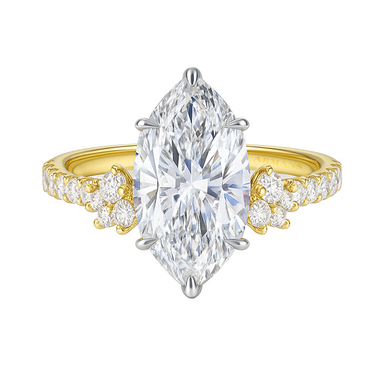 Marquise Caelia Diamond Cluster Engagement Ring - Armans Fine Jewellery
