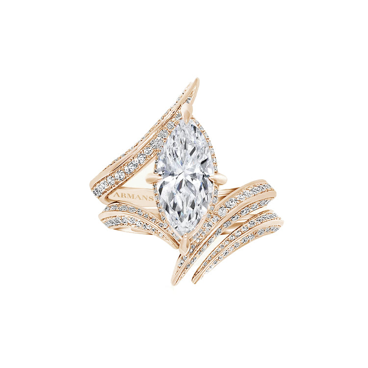 Marquise on sale diamond wrap