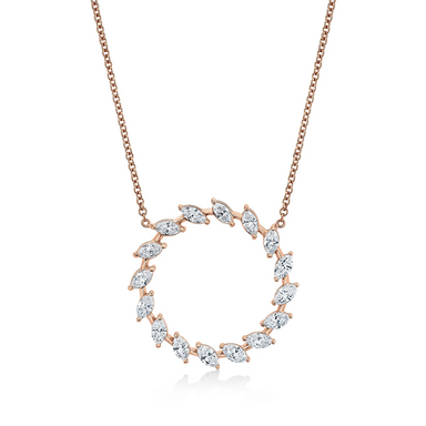 Marquise Diamond Eternity Pendant - Armans Fine Jewellery