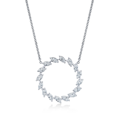 Marquise Diamond Eternity Pendant - Armans Fine Jewellery
