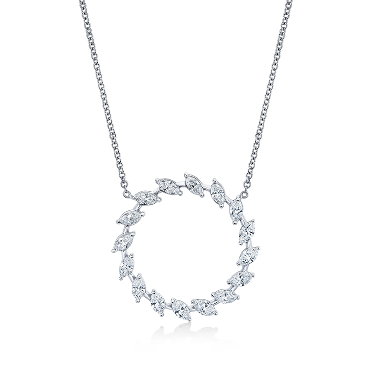 Marquise Diamond Eternity Pendant - Armans Fine Jewellery