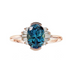 Melody Teal Sapphire Diamond Ring - Armans Fine Jewellery