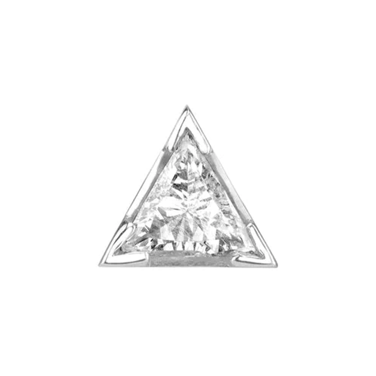 Men's Diamond Trillion Stud Earring - Armans Fine Jewellery
