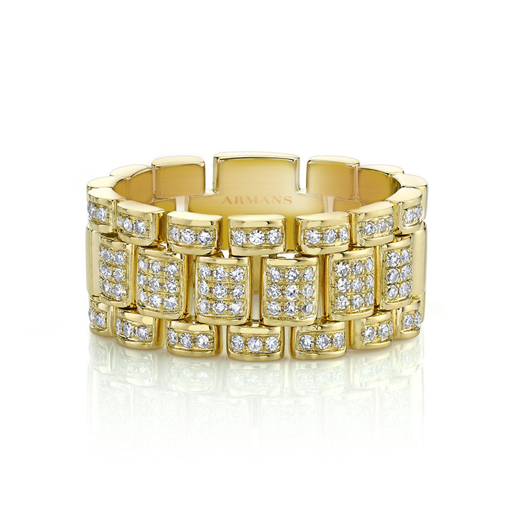 Mens Iced Out Pavé Diamond Ring - Armans Fine Jewellery
