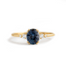 Messina Teal Sapphire Diamond Ring - Armans Fine Jewellery