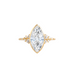Mira Bezel Marquise Engagement Ring with Round Side Stones - Armans Fine Jewellery